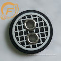 2 hole Laser black and white mesh resin button